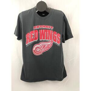 VTG Detroit Red Wings NHL Shirt L 1990's Black Hockey Sports TShirt